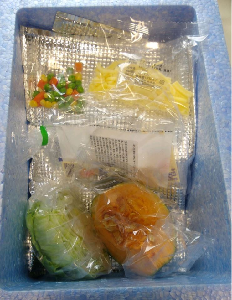 ヨシケイプチママ月曜食材梱包写真