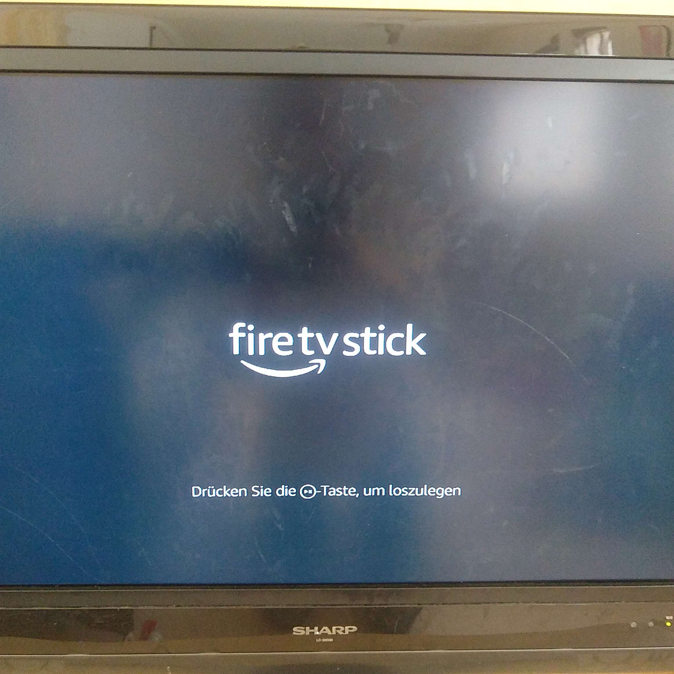 05.Fire TV Stick_コード接続後のテレビ画面