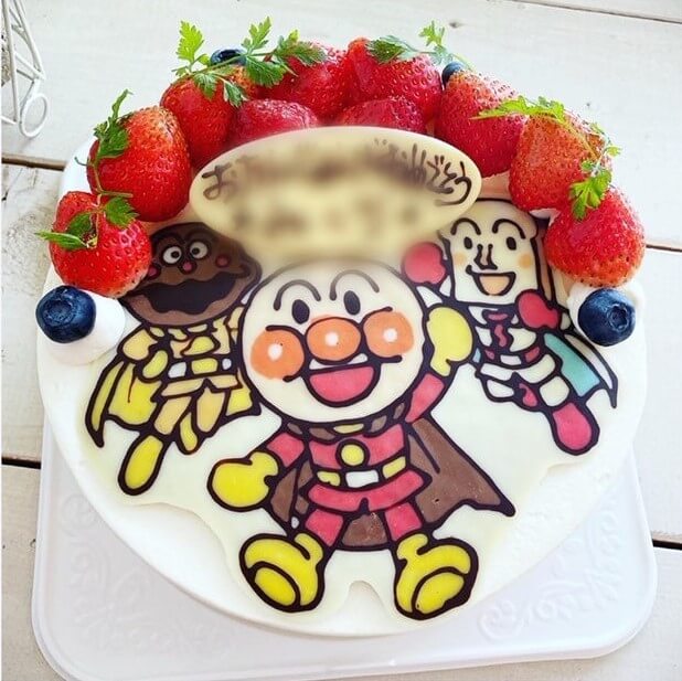 Torteのイラストケーキ_アンパンマン_食パンマン_カレーパンマン